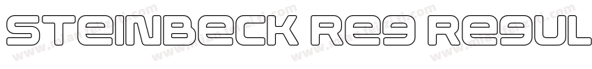 Steinbeck Reg Regular字体转换